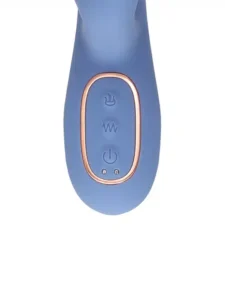 Loveline - Roterende thrusting rabbitvibrator med varme - Blå - Bilde 8
