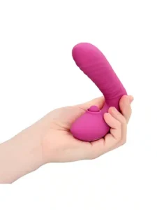 Loveline - Thrusting og tapping vibrator - Rosa - Bilde 9