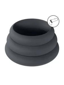 Levelz - 1 - 3 pk Brede silikonringer - S/M/L