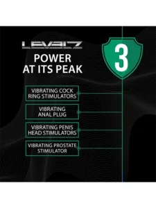 Levelz - 3 - prostatastimulator - med ekstra tupp og fjernkontroll - Bilde 8