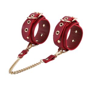 BDSM Deluxe sett med 5 deler og veske - Red