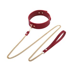 BDSM Deluxe sett med 5 deler og veske - Red