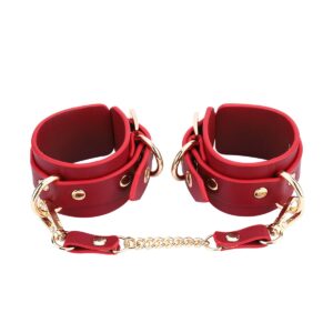 BDSM Deluxe sett med 5 deler og veske - Red