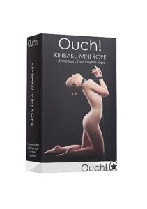 Ouch! - Kinbaku Mini Tau - 1,5 M - Sort