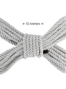 Ouch! Bondagetau - 10 meter - 6mm - Sølv - Bilde 2