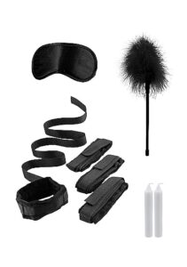 Ouch! Black & White -  Bed Bindings  Restraint Kit - Bondage stroppesett