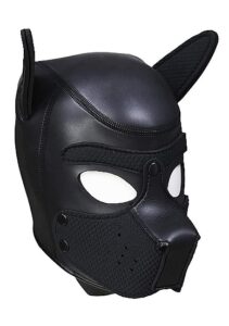 Ouch! Puppy Play - Hundemaske i Neopren - Sort