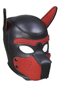 Ouch! Puppy Play - Hundemaske i Neopren - Rød