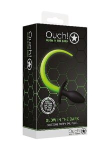 Ouch! Buttplug med Hale - Glow in the Dark
