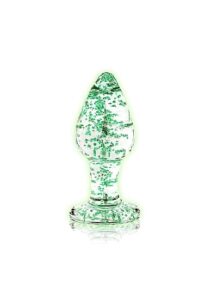 Ouch! Glass Buttplug - Glow in the Dark - Large