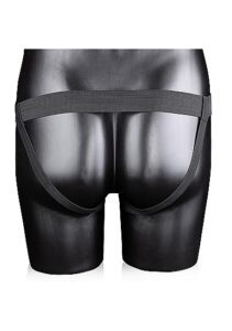 Ouch! Textured Curved Hollow Strap-on - Hul Strap on - 20cm