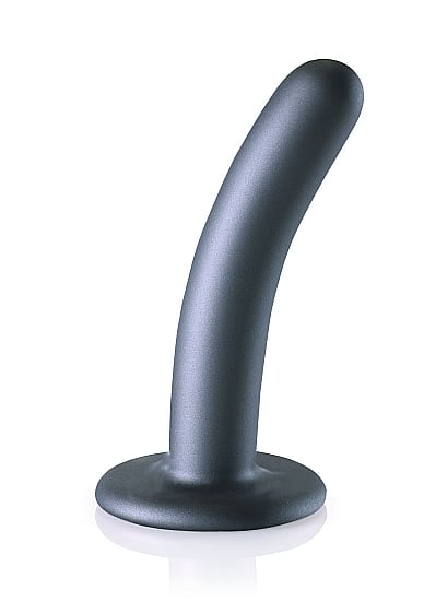 OUCH! - Smooth Silicone - Enkel dildo med sugekopp - Gun Metall OUCH! - Smooth Silicone - Enkel dildo med sugekopp - Gun Metall