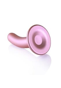 OUCH! - Smooth Silicone - Enkel dildo med sugekopp - Rosa