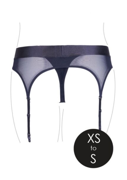 Ouch! Vibrating Strap-on Thong med Strømpebånd - XS/S