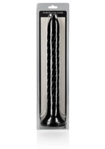 Ouch! Swirled Anal Snake - Dybdetrener Dildo - 30 cm - Sort