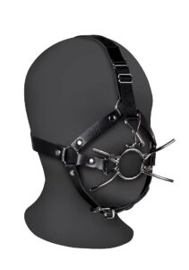 OUCH! - Xtreme - Hodeharness Med Spidergag Og Nesekrok - Sort