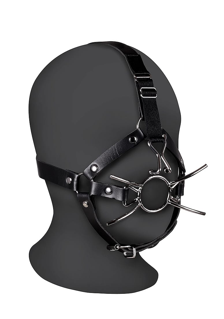OUCH! - Xtreme - Hodeharness Med Spidergag Og Nesekrok - Sort OUCH! - Xtreme - Hodeharness Med Spidergag Og Nesekrok - Sort