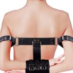 OUCH! - HÅND OG ARM CUFFS MED JUSTERBARE STROPPER - SORT