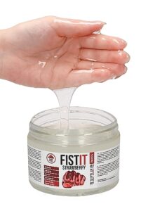 Fist It 500 ml - Vannbasert Glidemiddel - Ekstra Tykk - Jordbær