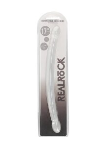 Realrock – Crystal Clear – Dobbeldildo – Transparent - 42 cm