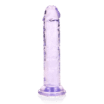 Realrock – Crystal Clear – Enkel Realistisk Dildo – Lilla - 14.5 cm
