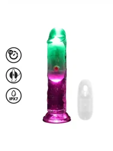 Realrock - Oppladbar vibrator uten pung - LED lys - 6"