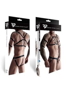 Regnes Fetish Planet - Harness sett i strikk