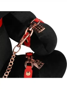 S-line - Bondage Rabbit Bamse - Large - Sort og Rød - Bilde 4