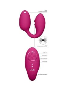 VIVE - Aika  - Egg med vibrering og pulserende klitorisstimulering - Rosa