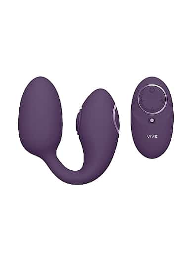 VIVE - Aika  - Egg med vibrering og pulserende klitorisstimulering - Lilla