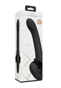 VIVE - Satu  - Stroppeløs strap-on med klitorisvibrator - Sort