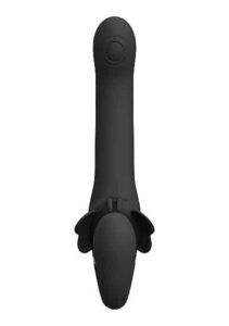 VIVE - Satu  - Stroppeløs strap-on med klitorisvibrator - Sort