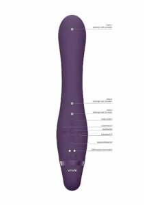 VIVE - Suki - Stroppeløs strap-on med klitorisvibrator - Lilla