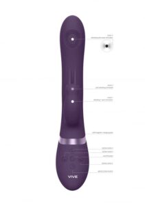 VIVE - Rini - Trippel Vibrator med Pulseringer og Vibrasjoner - Lilla