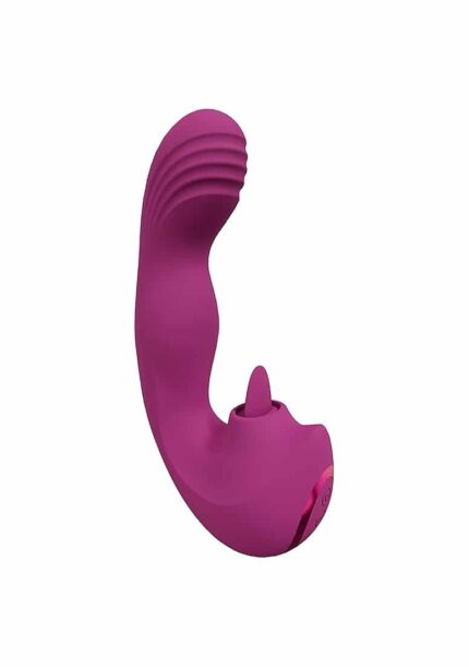 VIVE - Yumi - G-punktsvibrator Med Bevegelse Og Tunge - Rosa
