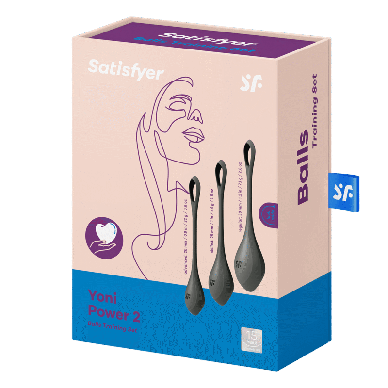 Satisfyer - Yoni Power 2 - Vaginakule Sett - Sort