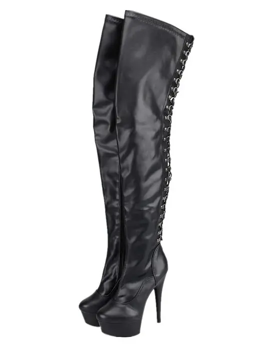 høyhæler boots lårhøye