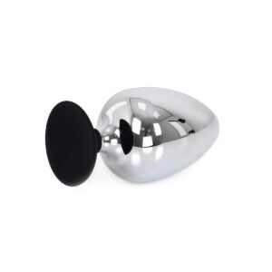 Stor Buttplug med Sugekopp - Metall