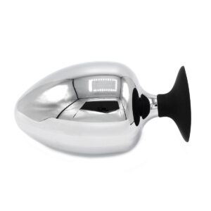 Ekstra stor Buttplug med Sugekopp - 80mm - Metall