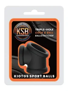 KSB - Cock and Ballstretcher - Penisring og Ballestrekker - Sort - Bilde 5