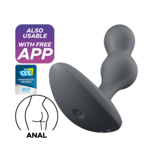Satisfyer - Deep Diver - Vibrerende Buttplug med APP - Sort