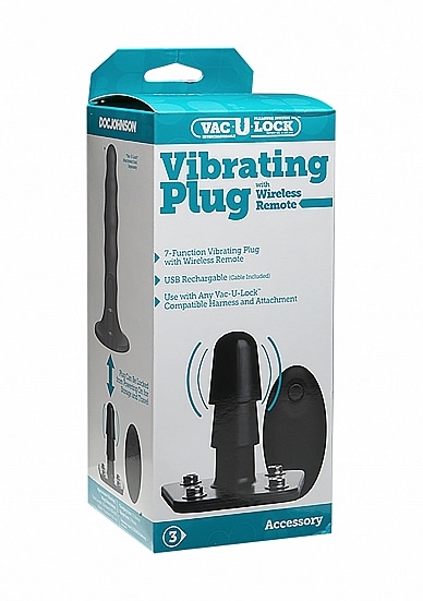Vac-u-lock - Vibrerende Plug med Fjernkontroll