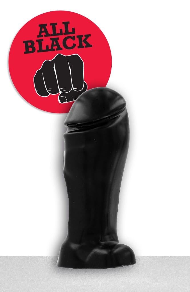 All black - Dildo med liten pung sort All black - Dildo med liten pung sort