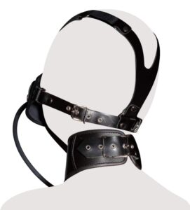 ZADO - Lærmaske med Oppblåsbar Penisgag