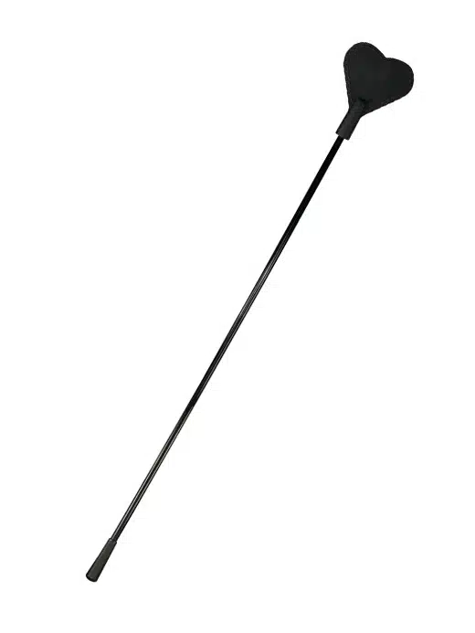 24912491001-pisk-whip-bad-kitty-hjerte-heart-sort-lang-ridepisk-ridingcrop-crop-01 Bad Kitty - Ridepisk med silikonhjerte i sort - Bilde 1
