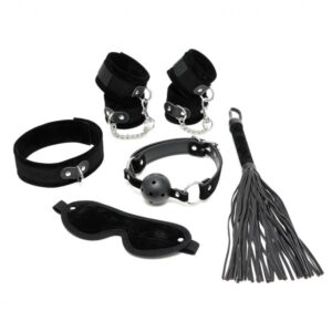 Rimba - Soft bondagesett 6 deler, Sort