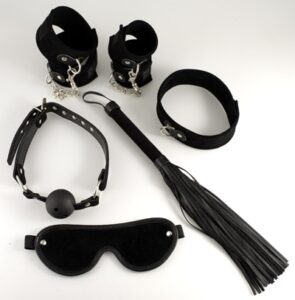 Rimba - Soft bondagesett 6 deler, Sort