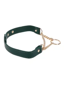 Sex and Mischief - Grønn Collar med Gulldetaljer - Bilde 3