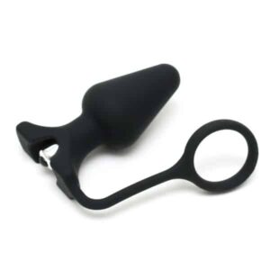 Rimba - Vibrerende buttplug i silikon med penisring