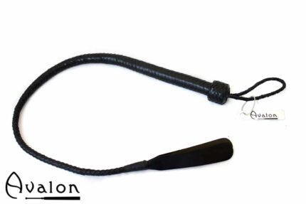 Avalon - DRAKE - Kort Bullwhip med Dobbel Snert - Svart